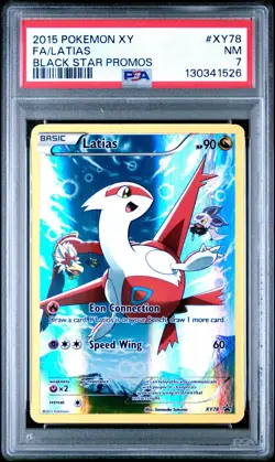 2015 POKEMON XY BLACK STAR PROMO LATIAS #XY78 HOLO PSA 7 NM #130341526 - Image 1