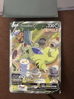 Pokemon TCG Tyranitar v Alternate Full Art Holo Card 155/163 Battle Styles - Image 1