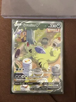 Pokemon TCG Tyranitar v Alternate Full Art Holo Card 155/163 Battle Styles - Image 3