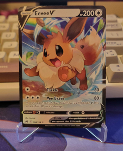 Eevee V - 108/159 - Pokemon Crown Zenith Sword & Shield Ultra Rare Card - Image 1