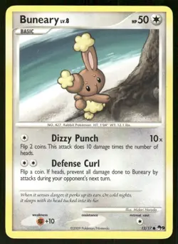 Pokemon Tcg Buneary #12 Pokemon POP Series 9 LP - Image 1