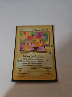 Pokemon Pikachu TCG Birthday Celebrations Holo Rare Card #24 - Image 3