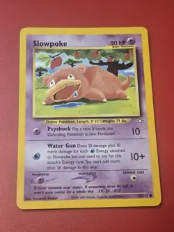 Slowpoke 73/111 Neo Genesis Unlimited Edition Regular Pokemon TCG HP Vintage - Image 1