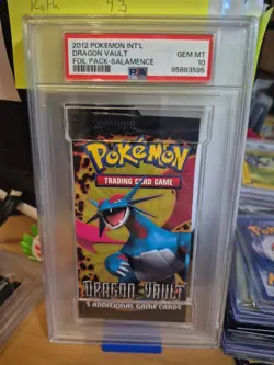 2012 POKEMON Dragon Vault PACK Salamence PSA 10 Gem 95883595 POP 9 - Image 1
