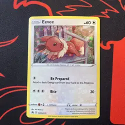 Pokemon TCG Eevee Black Star Promo SWSH175 HD Galaxy Swirl NM - Image 2