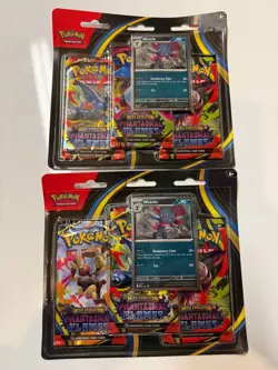 Pokemon TCG: Phantasmal Flames - Weavile 3-Pack Blister ( Set of 2 ) - Image 1