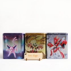 Pokemon TCG: Stacking Tin Set of 3 - Psychic Dragon Metal - Sealed - Image 1