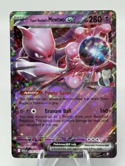 Pokemon Team Rocket’s Mewtwo Ex Mega Evolution Ascended Heroes Full Art Holo - Image 1