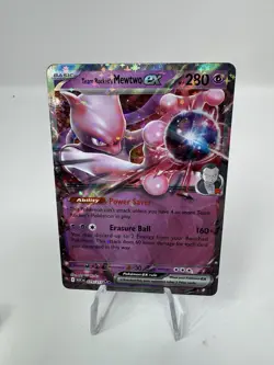 Pokemon Team Rocket’s Mewtwo Ex Mega Evolution Ascended Heroes Full Art Holo - Image 3