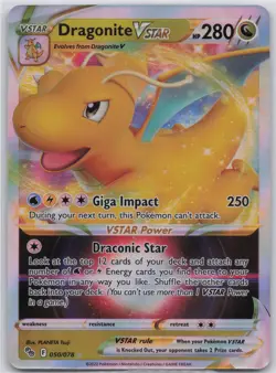 Dragonite VSTAR 050/078 Holo Pokemon GO NM - Image 1