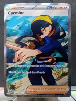 Pokemon TCG: Carmine #204/167 Twilight Masquerade Ultra Rare Full Art Holo - Image 1