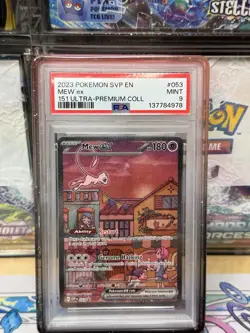 2023 POKEMON SVP EN-SV BLACK STAR PROMO 151 ULTRA-PREM COLL #053 MEW EX PSA 9 - Image 1