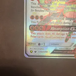 Pokemon TCG Buzzwole GX SV68/SV94 Hidden Fates: Shiny Vault Shiny Holo Rare - Image 3