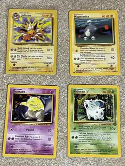 Vintage Pokemon Binder Collection Base Set NM-HP Condition 1999 WOTC TCG Lot #8 - Image 2