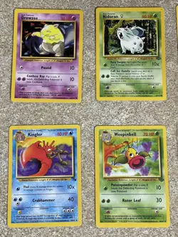 Vintage Pokemon Binder Collection Base Set NM-HP Condition 1999 WOTC TCG Lot #8 - Image 4