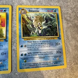 pokemon fossil omanyte and omastar 52/62 and 40/62 - Image 2