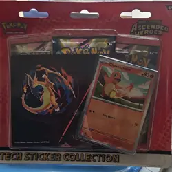 Pokemon Ascended Heroes Tech Sticker Collection Charmander Charizard - Image 1