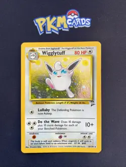 Pokemon TCG Wigglytuff Base Set 2 19/130 Holo Rare HP. - Image 1