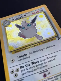 Pokemon TCG Wigglytuff Base Set 2 19/130 Holo Rare HP. - Image 3