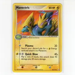 Pokemon TCG Manectric 46/110 EX Holon Phantoms Regular Uncommon Card EN-LP 2006 - Image 1