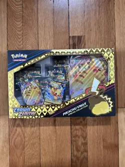 Pokemon Sword & Shield Crown Zenith Pikachu VMAX Special Collection Sealed Box - Image 1
