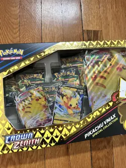 Pokemon Sword & Shield Crown Zenith Pikachu VMAX Special Collection Sealed Box - Image 3