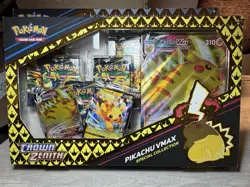 Pokemon Sword & Shield Crown Zenith Pikachu VMAX Special Collection Sealed Box - Image 1