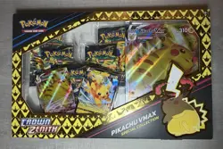 Pokemon Sword & Shield Crown Zenith Pikachu VMAX Special Collection Sealed Box - Image 2