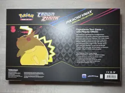 Pokemon Sword & Shield Crown Zenith Pikachu VMAX Special Collection Sealed Box - Image 3