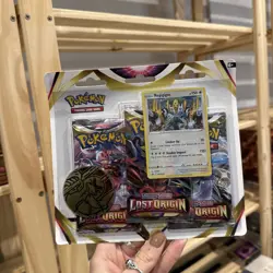 Pokemon TCG Lost Origin 3 Booster Blister Pack Regigigas Promo Card New Sealed - Image 1