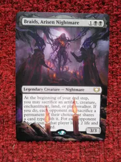 Braids Arisen Nightmare MTG Edge of Eternities Hand Painted Extended Altered Art - Image 2