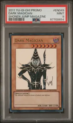 PSA 9 DARK MAGICIAN JUMP-EN049 SHONEN JUMP ULTRA PROMO YUGIOH KAZUKI TAKAHASHI - Image 2