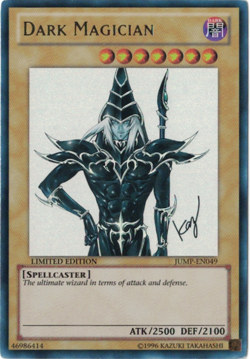 Yu-Gi-Oh! Dark Magician (LP) Limited edition Ultra Rare JUMP-EN049 Shonen Promo - Image 1