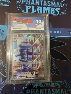 ACE 10 Steelix 208/182 Illustration Rare Paradox Rift Full Art PSA Pokemon Card - Image 1