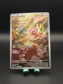 2025 Pokemon Mega Evolution Stufful #154/132 Illustration Rare Full Art NM - Image 1