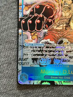Monkey.D.Luffy (118) (Manga) OP11-118 A Fist of Divine Speed Foil - Image 3