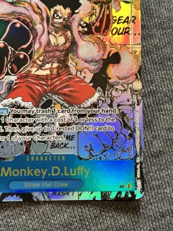 Monkey.D.Luffy (118) (Manga) OP11-118 A Fist of Divine Speed Foil - Image 4