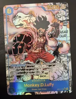 One Piece TCG Monkey.D.Luffy (118) (Manga) OP11-118 A Fist of Divine Speed Foil - Image 4