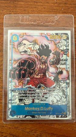 Monkey.D.Luffy (118) (Manga) OP11-118 A Fist of Divine Speed Foil English - Image 2