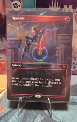 Gamble (Borderless) - Special Guests (SPG) - MTG Foil M 0024 - Image 1