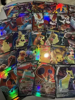 Lot Of Pokemon Fake Cards Full Art Rainbow Holos 52 Cards Mint Condition - Image 1