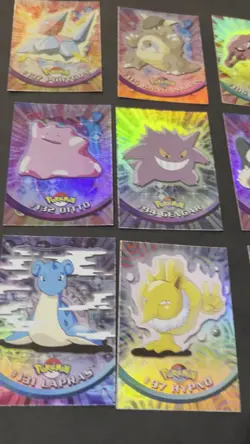 Topps Pokemon 1998 Rainbow Foil Lot of 9 cards. Gengar Snorlax Ditto and more - Image 2