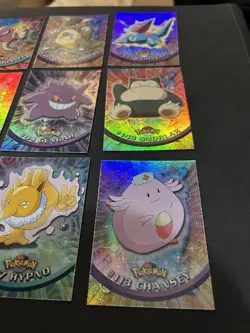 Topps Pokemon 1998 Rainbow Foil Lot of 9 cards. Gengar Snorlax Ditto and more - Image 4