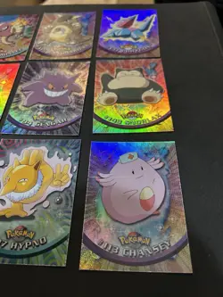 Topps Pokemon 1998 Rainbow Foil Lot of 9 cards. Gengar Snorlax Ditto and more - Image 5