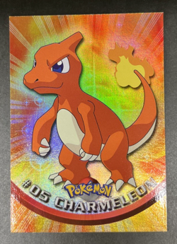 1999 Pokemon Topps TV Animation Series 1 #05 Charmeleon Foil Blue Label NRMT - Image 1