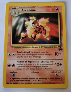 Black Star Promo Arcanine #6 Pokemon Card WOTC 1999 NM - Image 1