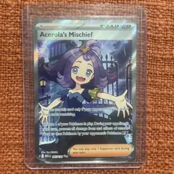 2025 Pokemon Mega Evolution MEG EN Acerola's Mischief Ultra Rare #165/132 - Image 1