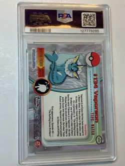 2000 Topps Chrome Pokemon Series 2 #134 Vaporeon PSA 10 ***GEM MINT*** - Image 2