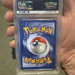 2000 Pokemon Neo Genesis-FIRST EDITION #1 AMPHAROS-HOLO PSA 9 Swirl - Image 3