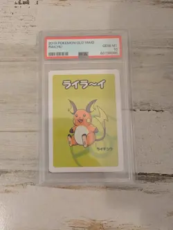 Raichu Old Maid Japanese Pokemon Babanuki Playing Card PSA 10 - Image 1